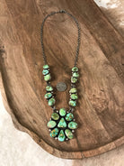 The Kingstown Turquoise Statement Necklace Set-Necklaces-Calli Co., Turquoise and Silver Jewelry, Native American Handmade, Zuni Tribe, Navajo Tribe, Brock Texas