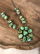 The Kingstown Turquoise Statement Necklace Set-Necklaces-Calli Co., Turquoise and Silver Jewelry, Native American Handmade, Zuni Tribe, Navajo Tribe, Brock Texas