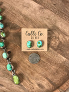 The Kallen Turquoise Lariat Necklace Set-Necklaces-Calli Co., Turquoise and Silver Jewelry, Native American Handmade, Zuni Tribe, Navajo Tribe, Brock Texas