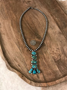 The Tohoma Necklace-Necklaces-Calli Co., Turquoise and Silver Jewelry, Native American Handmade, Zuni Tribe, Navajo Tribe, Brock Texas