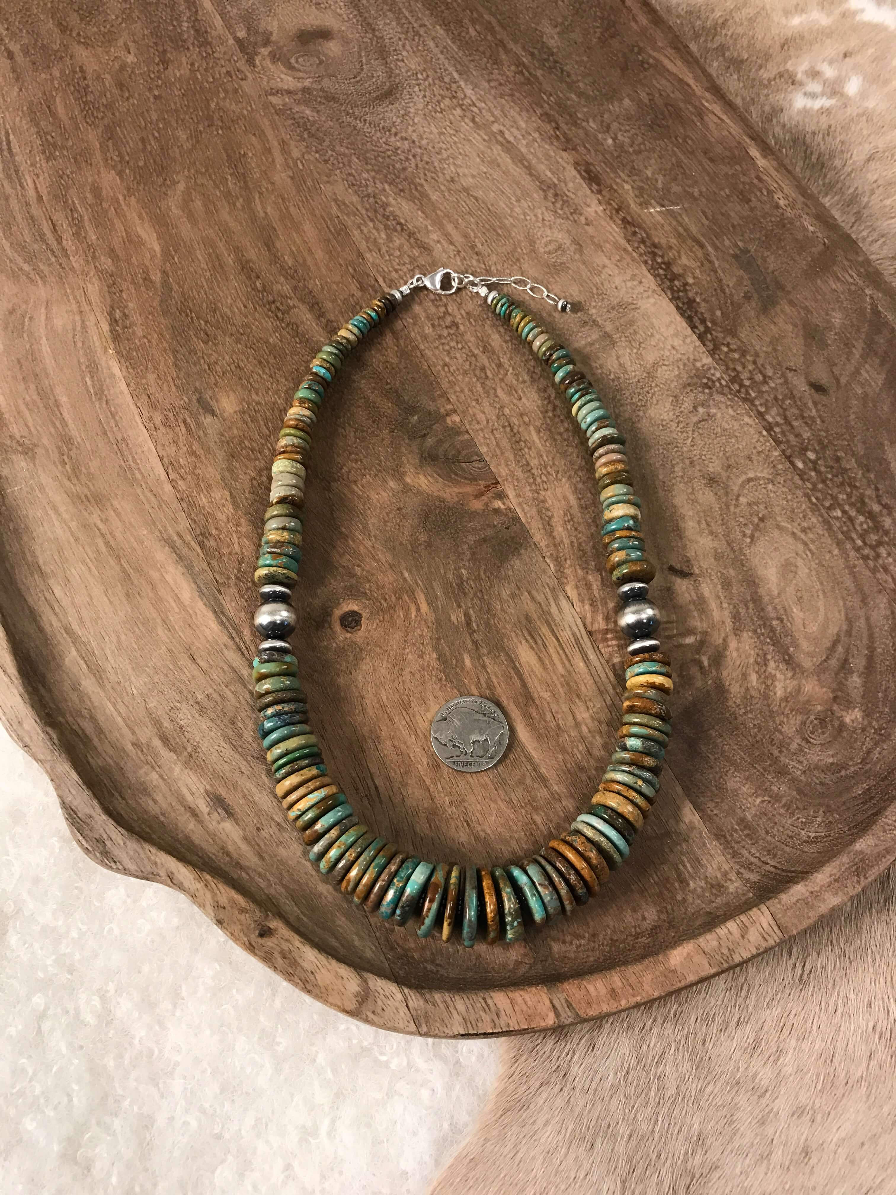 The Breton Stacked Necklace, 2 xx-Necklaces-Calli Co., Turquoise and Silver Jewelry, Native American Handmade, Zuni Tribe, Navajo Tribe, Brock Texas