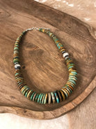 The Breton Stacked Necklace, 3-Necklaces-Calli Co., Turquoise and Silver Jewelry, Native American Handmade, Zuni Tribe, Navajo Tribe, Brock Texas