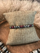 The Tenaha Stretch Bracelet in Purple Spiny-Bracelets & Cuffs-Calli Co., Turquoise and Silver Jewelry, Native American Handmade, Zuni Tribe, Navajo Tribe, Brock Texas