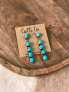 The Mykonos Earrings, 4-Earrings-Calli Co., Turquoise and Silver Jewelry, Native American Handmade, Zuni Tribe, Navajo Tribe, Brock Texas