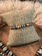 The Tenaha Multi Stone Stretch Bracelet-Bracelets & Cuffs-Calli Co., Turquoise and Silver Jewelry, Native American Handmade, Zuni Tribe, Navajo Tribe, Brock Texas