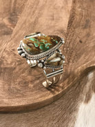 The Fredonia Turquoise Cuff, 1-Bracelets & Cuffs-Calli Co., Turquoise and Silver Jewelry, Native American Handmade, Zuni Tribe, Navajo Tribe, Brock Texas