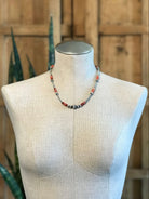 The Milly Necklace in Red Spiny Oyster-Necklaces-Calli Co., Turquoise and Silver Jewelry, Native American Handmade, Zuni Tribe, Navajo Tribe, Brock Texas
