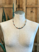 The Milly Multi Stone Necklace-Necklaces-Calli Co., Turquoise and Silver Jewelry, Native American Handmade, Zuni Tribe, Navajo Tribe, Brock Texas