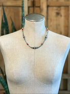 The Maven Multi Stone Necklace-Necklaces-Calli Co., Turquoise and Silver Jewelry, Native American Handmade, Zuni Tribe, Navajo Tribe, Brock Texas