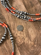 The Maven Necklace in Red Spiny Oyster-Necklaces-Calli Co., Turquoise and Silver Jewelry, Native American Handmade, Zuni Tribe, Navajo Tribe, Brock Texas