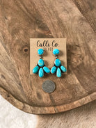 The Bardmoor Earrings-Earrings-Calli Co., Turquoise and Silver Jewelry, Native American Handmade, Zuni Tribe, Navajo Tribe, Brock Texas