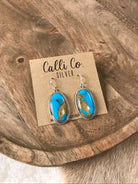 The Arapahoe Dangles, 1-Earrings-Calli Co., Turquoise and Silver Jewelry, Native American Handmade, Zuni Tribe, Navajo Tribe, Brock Texas