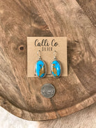 The Arapahoe Dangles, 1-Earrings-Calli Co., Turquoise and Silver Jewelry, Native American Handmade, Zuni Tribe, Navajo Tribe, Brock Texas