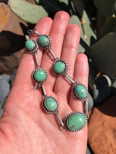The Lulu Necklace, 12-Necklaces-Calli Co., Turquoise and Silver Jewelry, Native American Handmade, Zuni Tribe, Navajo Tribe, Brock Texas