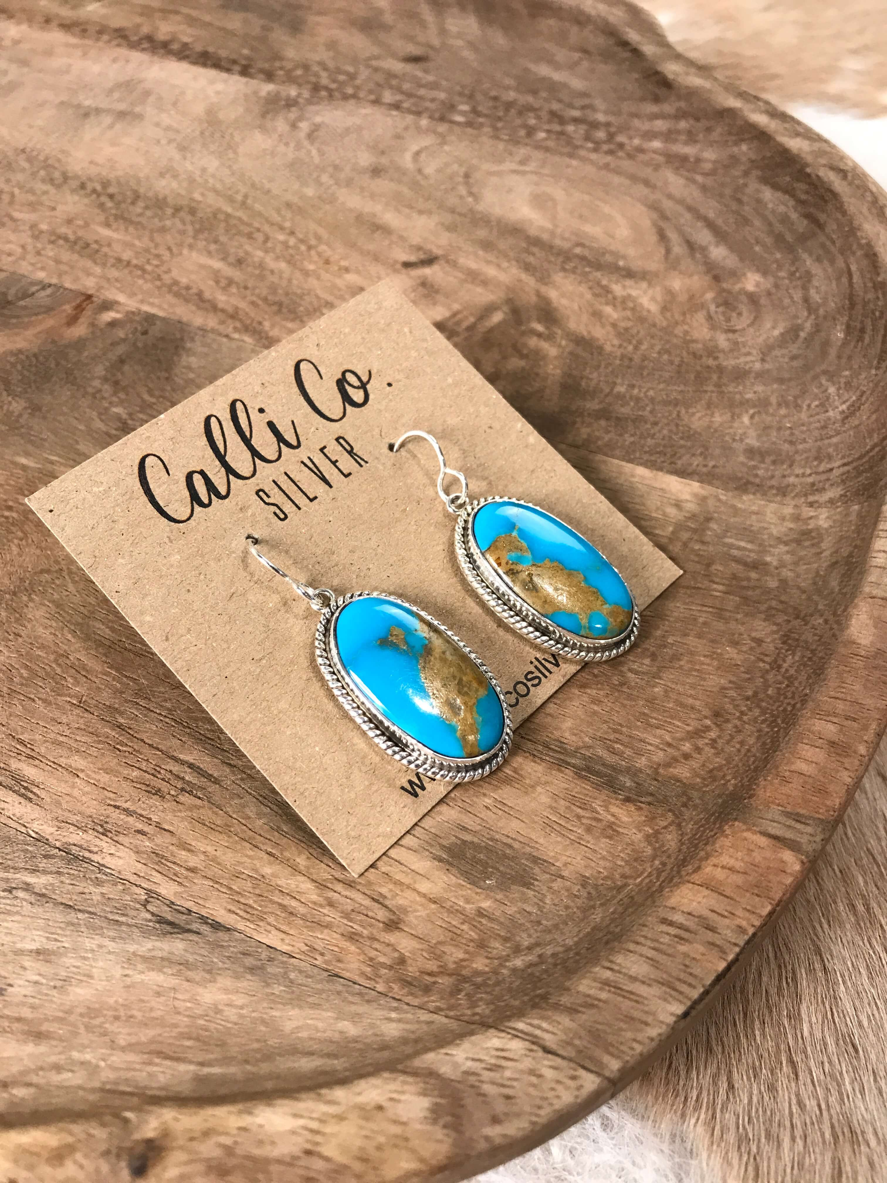 The Arapahoe Dangles, 1-Earrings-Calli Co., Turquoise and Silver Jewelry, Native American Handmade, Zuni Tribe, Navajo Tribe, Brock Texas