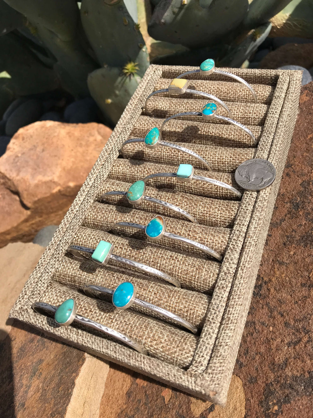 The Snake River Turquoise Cuffs-Bracelets & Cuffs-Calli Co., Turquoise and Silver Jewelry, Native American Handmade, Zuni Tribe, Navajo Tribe, Brock Texas