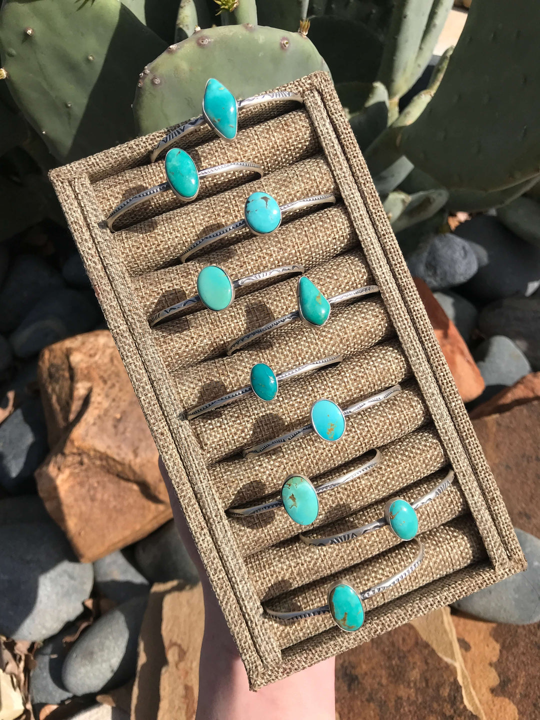 The White River Turquoise Cuffs-Bracelets & Cuffs-Calli Co., Turquoise and Silver Jewelry, Native American Handmade, Zuni Tribe, Navajo Tribe, Brock Texas