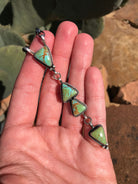 The Arroyo 4 Stone Lariat, 5-Necklaces-Calli Co., Turquoise and Silver Jewelry, Native American Handmade, Zuni Tribe, Navajo Tribe, Brock Texas