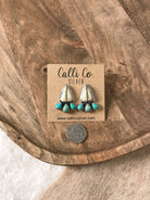 The Piqua Earrings, 5-Earrings-Calli Co., Turquoise and Silver Jewelry, Native American Handmade, Zuni Tribe, Navajo Tribe, Brock Texas