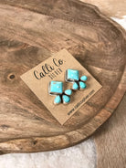 The Piqua Earrings, 6-Earrings-Calli Co., Turquoise and Silver Jewelry, Native American Handmade, Zuni Tribe, Navajo Tribe, Brock Texas