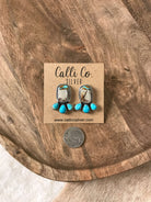 The Piqua Earrings, 7-Earrings-Calli Co., Turquoise and Silver Jewelry, Native American Handmade, Zuni Tribe, Navajo Tribe, Brock Texas