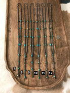 The Coalinga Lariat-Necklaces-Calli Co., Turquoise and Silver Jewelry, Native American Handmade, Zuni Tribe, Navajo Tribe, Brock Texas