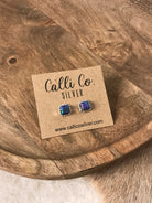 The Verity Opal Studs in Purple-Earrings-Calli Co., Turquoise and Silver Jewelry, Native American Handmade, Zuni Tribe, Navajo Tribe, Brock Texas