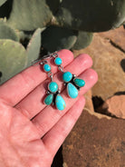 The Bromley Earrings-Earrings-Calli Co., Turquoise and Silver Jewelry, Native American Handmade, Zuni Tribe, Navajo Tribe, Brock Texas