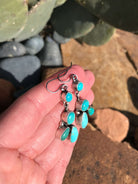 The Bromley Earrings-Earrings-Calli Co., Turquoise and Silver Jewelry, Native American Handmade, Zuni Tribe, Navajo Tribe, Brock Texas