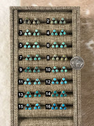 The Serenada Earrings-Earrings-Calli Co., Turquoise and Silver Jewelry, Native American Handmade, Zuni Tribe, Navajo Tribe, Brock Texas