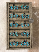 The War Wagon Earrings-Earrings-Calli Co., Turquoise and Silver Jewelry, Native American Handmade, Zuni Tribe, Navajo Tribe, Brock Texas