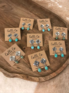 The Rio Napo Earrings-Earrings-Calli Co., Turquoise and Silver Jewelry, Native American Handmade, Zuni Tribe, Navajo Tribe, Brock Texas