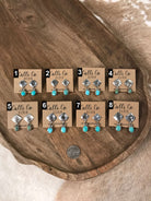 The Rio Napo Earrings-Earrings-Calli Co., Turquoise and Silver Jewelry, Native American Handmade, Zuni Tribe, Navajo Tribe, Brock Texas