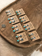 The Rio Napo Earrings-Earrings-Calli Co., Turquoise and Silver Jewelry, Native American Handmade, Zuni Tribe, Navajo Tribe, Brock Texas