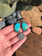 The Turquoise Dangle Earrings, 5-Earrings-Calli Co., Turquoise and Silver Jewelry, Native American Handmade, Zuni Tribe, Navajo Tribe, Brock Texas