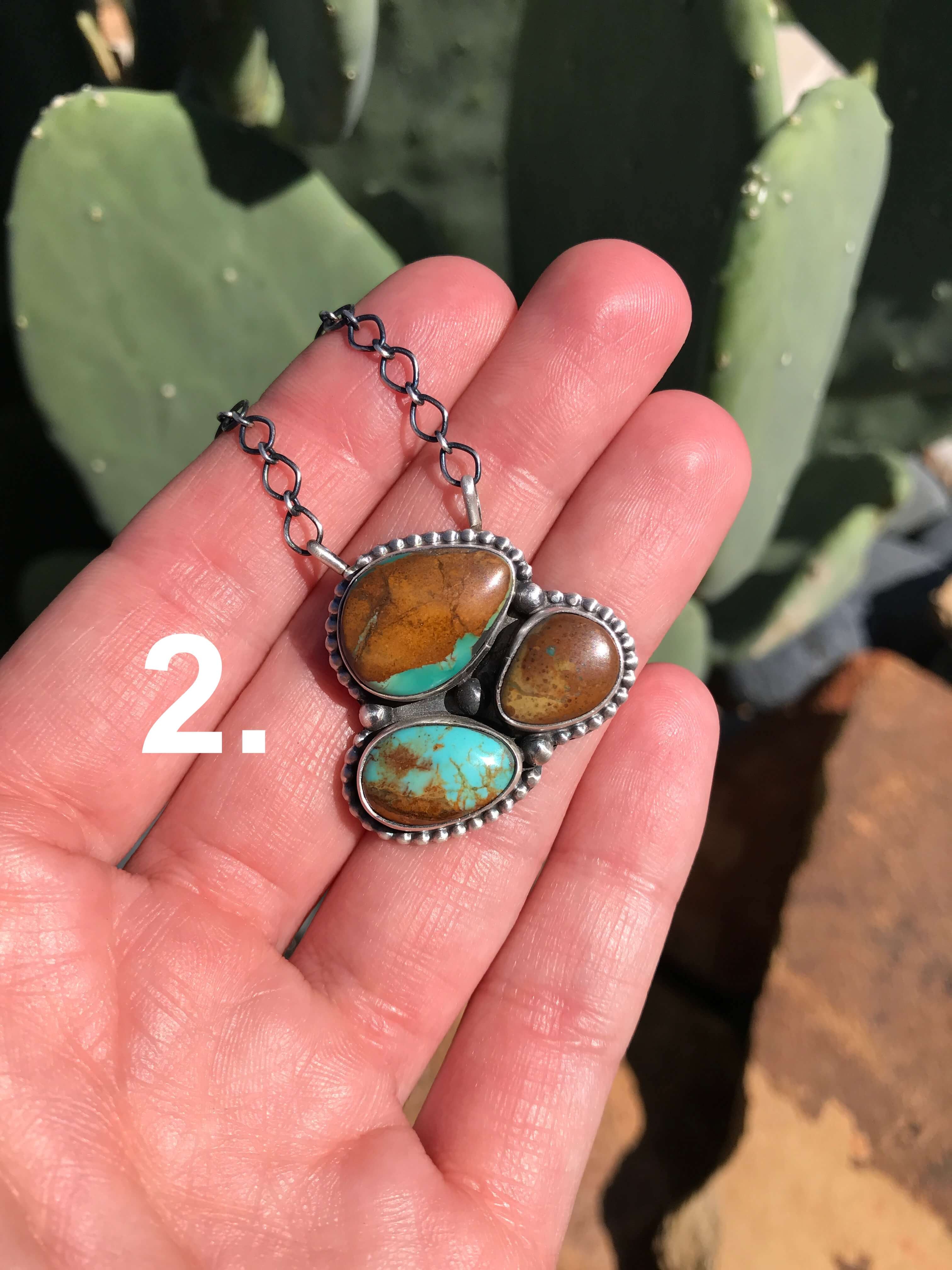 小物・アクセサリー nayuai The Opelika Turquoise Necklaces – Calli Co. Silver