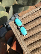 The Double Stone Adjustable Ring, 1-Rings-Calli Co., Turquoise and Silver Jewelry, Native American Handmade, Zuni Tribe, Navajo Tribe, Brock Texas