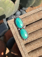 The Double Stone Adjustable Ring, 2-Rings-Calli Co., Turquoise and Silver Jewelry, Native American Handmade, Zuni Tribe, Navajo Tribe, Brock Texas