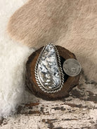 The Rockport Ring, Sz. 8-Rings-Calli Co., Turquoise and Silver Jewelry, Native American Handmade, Zuni Tribe, Navajo Tribe, Brock Texas