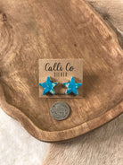 The Stardust Studs, 1-Earrings-Calli Co., Turquoise and Silver Jewelry, Native American Handmade, Zuni Tribe, Navajo Tribe, Brock Texas