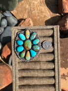 The White Springs Adjustable Cluster Ring-Rings-Calli Co., Turquoise and Silver Jewelry, Native American Handmade, Zuni Tribe, Navajo Tribe, Brock Texas