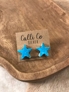 The Stardust Studs, 6-Earrings-Calli Co., Turquoise and Silver Jewelry, Native American Handmade, Zuni Tribe, Navajo Tribe, Brock Texas