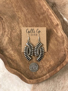 The Billini Earrings-Earrings-Calli Co., Turquoise and Silver Jewelry, Native American Handmade, Zuni Tribe, Navajo Tribe, Brock Texas