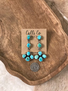 The Chigwell Dangles, 2-Earrings-Calli Co., Turquoise and Silver Jewelry, Native American Handmade, Zuni Tribe, Navajo Tribe, Brock Texas