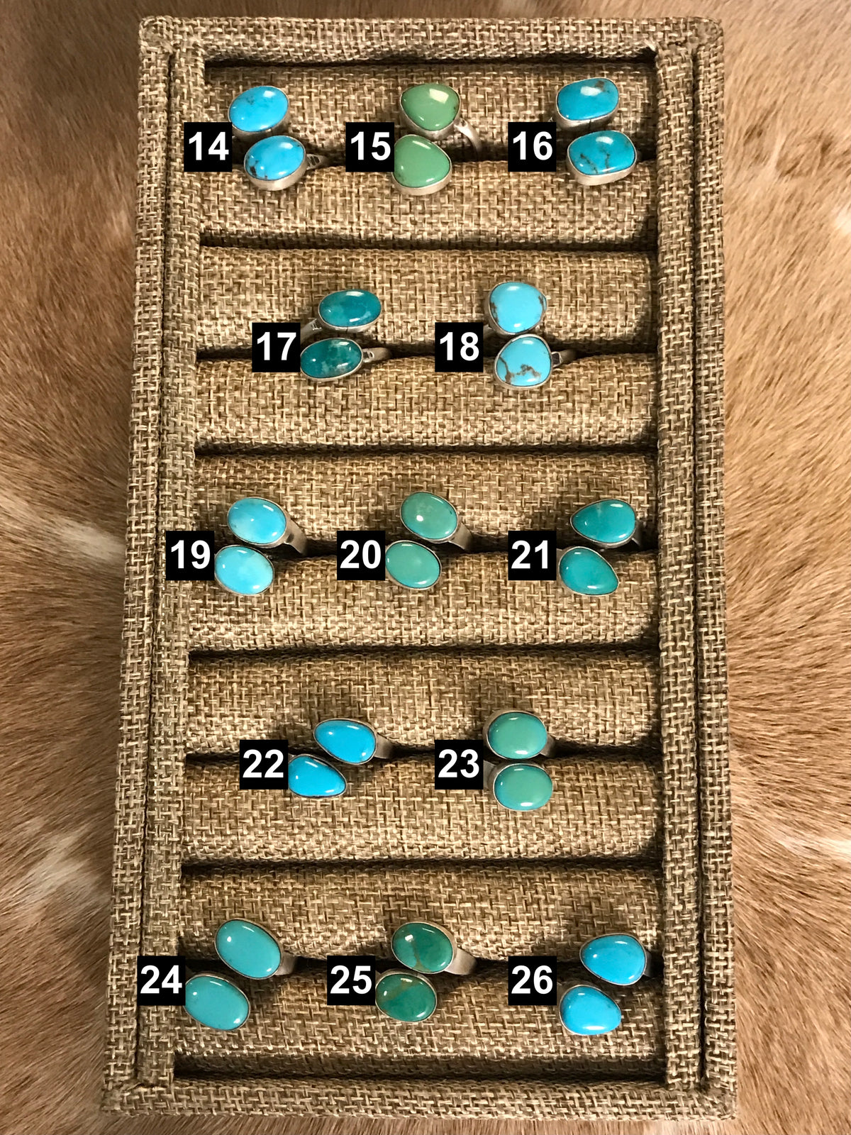 The Cerin Adjustable Rings-Rings-Calli Co., Turquoise and Silver Jewelry, Native American Handmade, Zuni Tribe, Navajo Tribe, Brock Texas