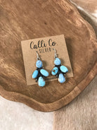 The Wallowa Dangles, 1-Earrings-Calli Co., Turquoise and Silver Jewelry, Native American Handmade, Zuni Tribe, Navajo Tribe, Brock Texas