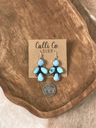 The Wallowa Dangles, 1-Earrings-Calli Co., Turquoise and Silver Jewelry, Native American Handmade, Zuni Tribe, Navajo Tribe, Brock Texas
