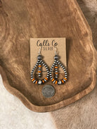 The Kinlee Hoop Earrings-Earrings-Calli Co., Turquoise and Silver Jewelry, Native American Handmade, Zuni Tribe, Navajo Tribe, Brock Texas