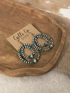 The Marcello Pearl Hoop Earrings-Earrings-Calli Co., Turquoise and Silver Jewelry, Native American Handmade, Zuni Tribe, Navajo Tribe, Brock Texas