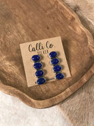 The Basiao Earrings, 1-Earrings-Calli Co., Turquoise and Silver Jewelry, Native American Handmade, Zuni Tribe, Navajo Tribe, Brock Texas